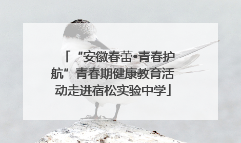 “安徽春蕾•青春护航”青春期健康教育活动走进宿松实验中学